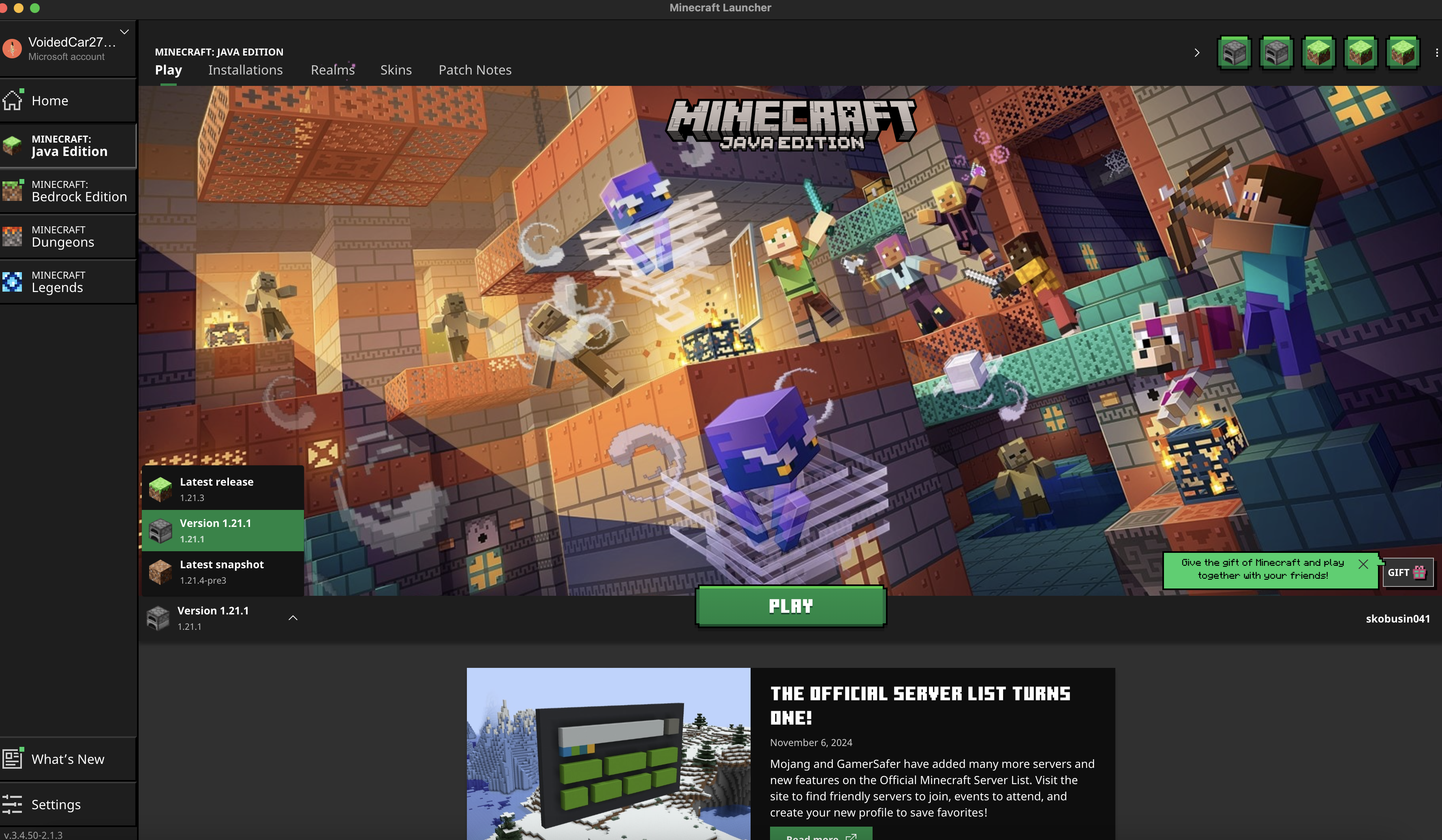 Valid Minecraft Version